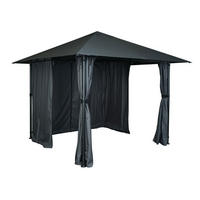 PERGOLA 255x300x300cm Seitenwand Anthrazit - Anthrazit, Metall (300/255/300cm) - BERLINLODGE