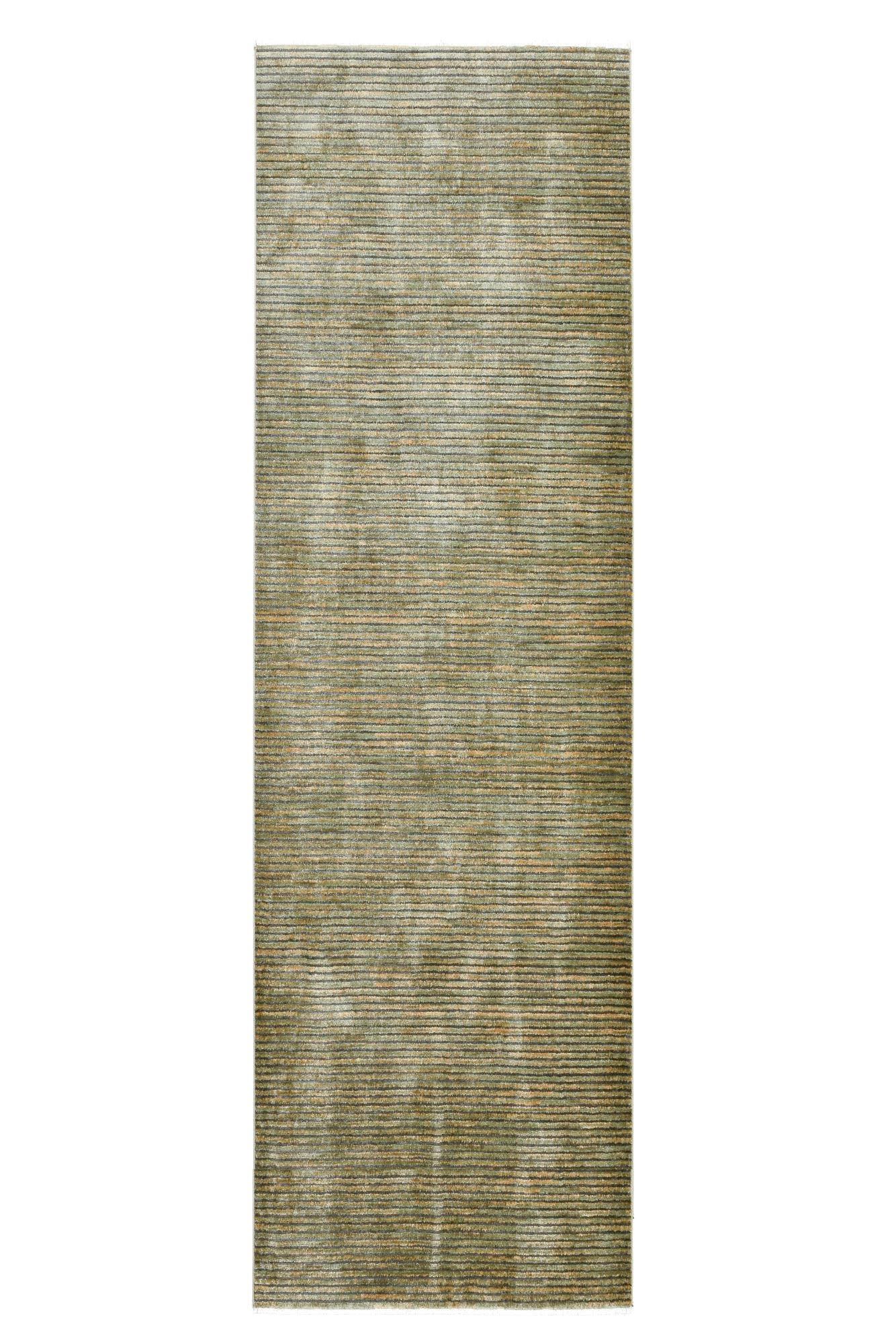 Gino Falcone Flachwebeteppich Grün 80x280 cm