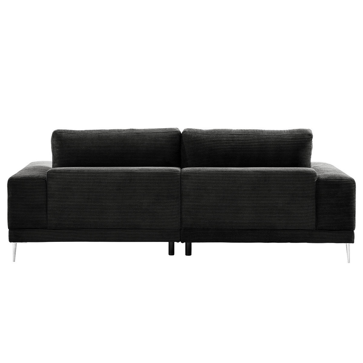 3-SITZER SOFA - Schwarz, Textil (243/92/103cm) - home24