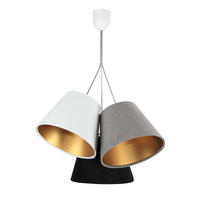 HÄNGELEUCHTE Gold 26/19 cm - Goldfarben, Kunststoff (26/0.8/19cm) - ONZENO