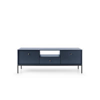 TV-SCHRANK Onom 154x56x39 cm - Lowboard mit Stauraum - Tv Ständer aus Laminierter Spanplatte - Marineblau - Blau, Holzwerkstoff (144/55/37cm) - Chilly