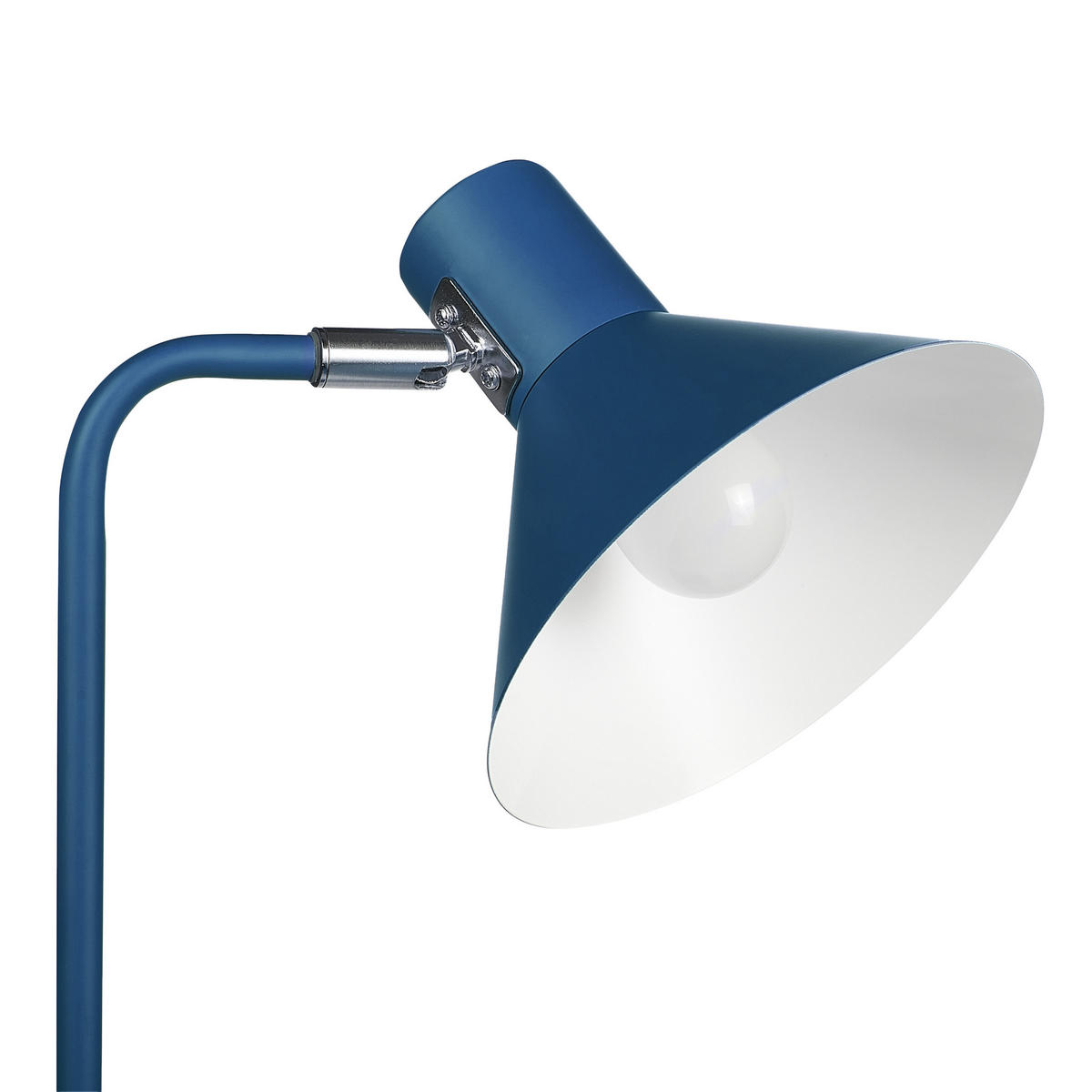 STEHLAMPE Rimava 23/23/154 cm - Blau, Metall (23/23/154cm) - Beliani