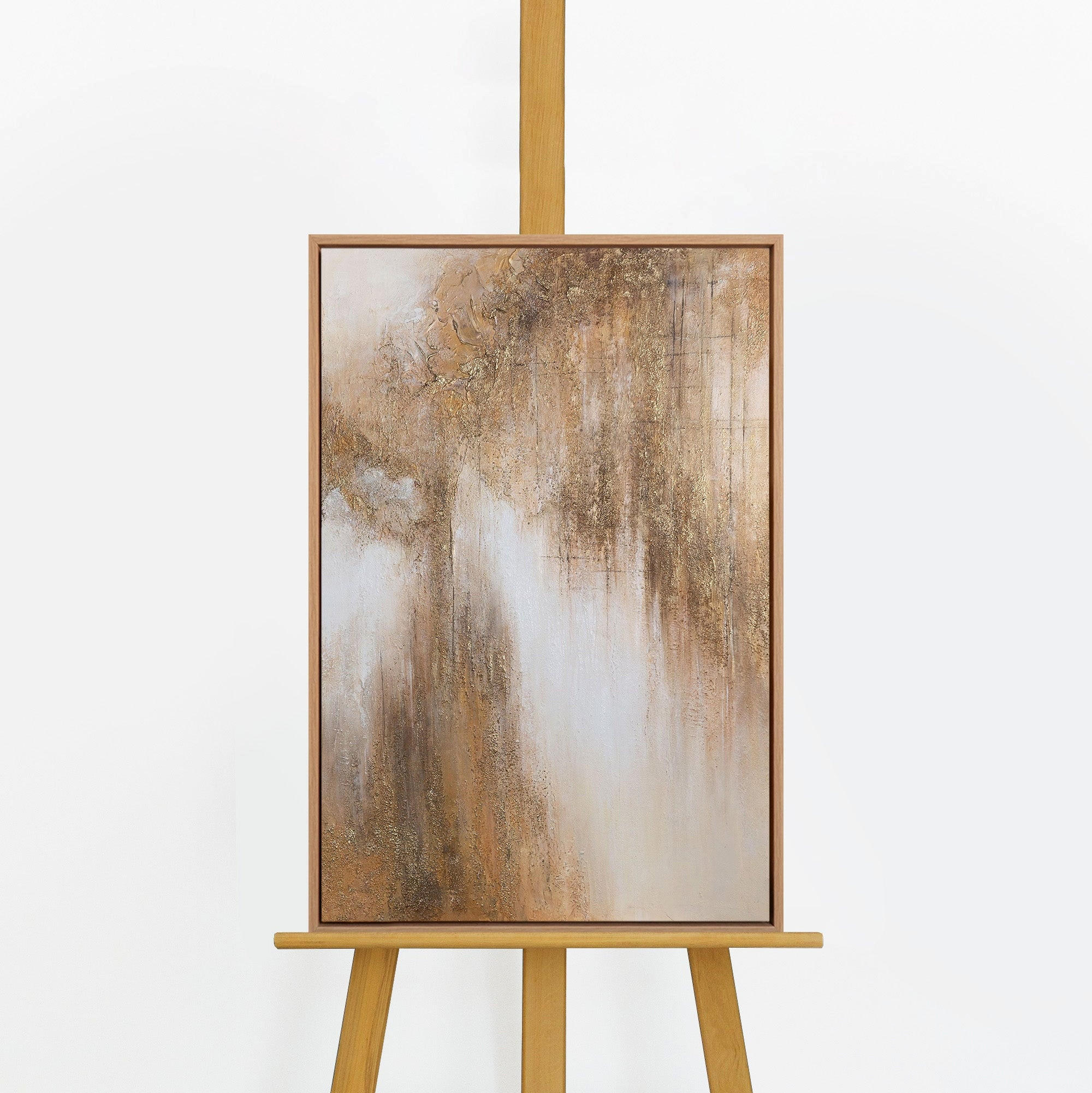 GEMÄLDE Honigdunst Schattenfugenrahmen Eichefarben 60x40 cm - Eichefarben, Holz (60/40cm) - YS-art gallery