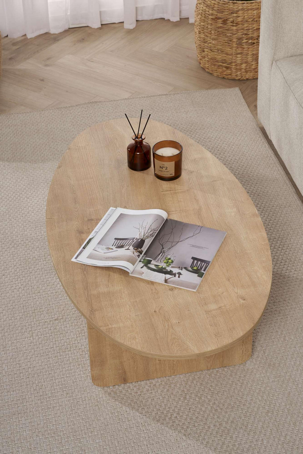 COUCHTISCH orba Schwarz - Schwarz, Holz (120/65/40cm) - Habitat Garten