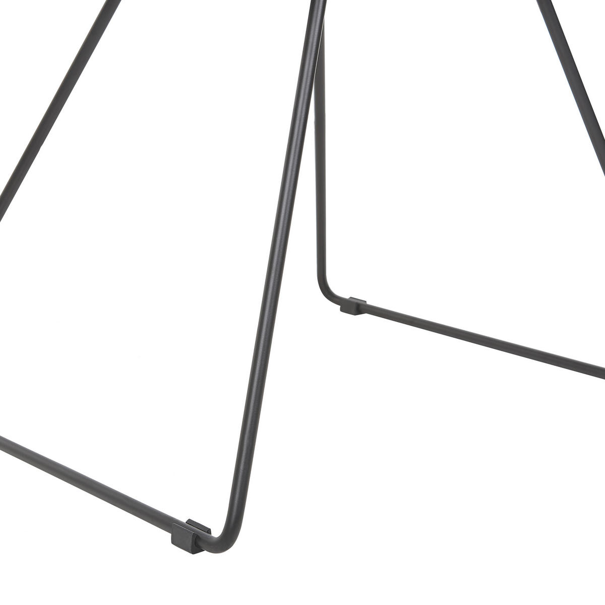 METALLSTUHL 2er-Set Schwarz Harlan - Schwarz, Textil/Metall (57/77/54cm) - Beliani