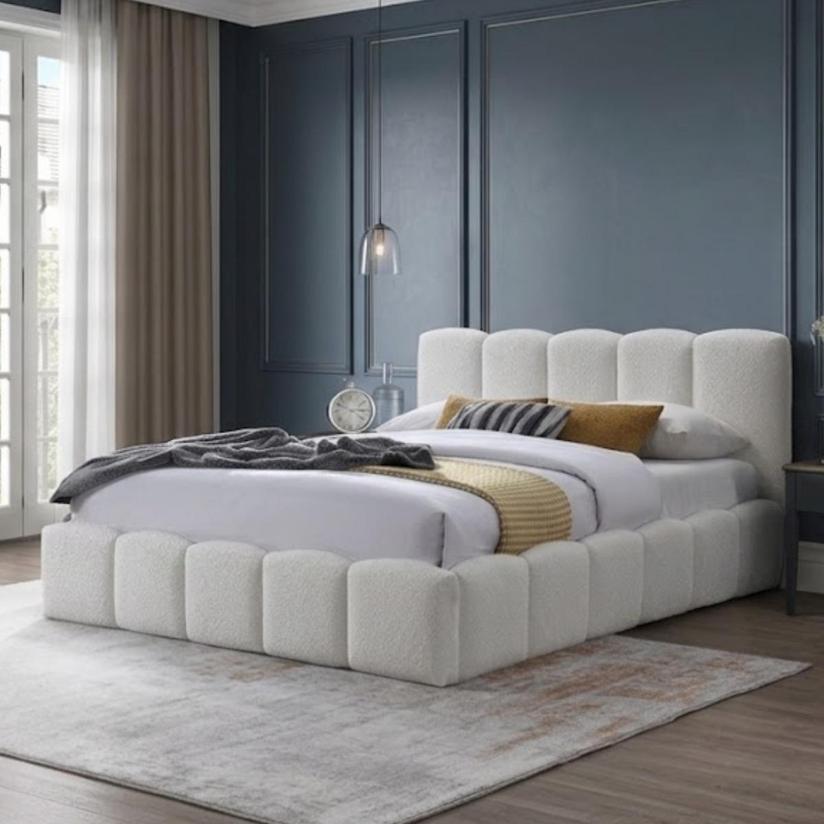 POLSTERBETT 160x200 cm in Creme - Creme, Holzwerkstoff (160/200cm) - Home Collective