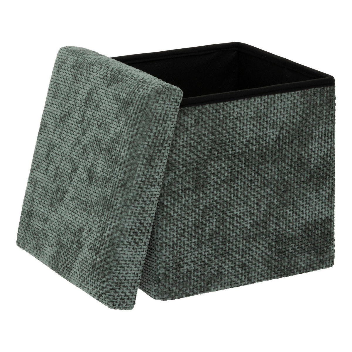 SAMTPOUF Velvy 31/31/31 cm - Grün, Holzwerkstoff (31/31/31cm) - 5five Simply Smart