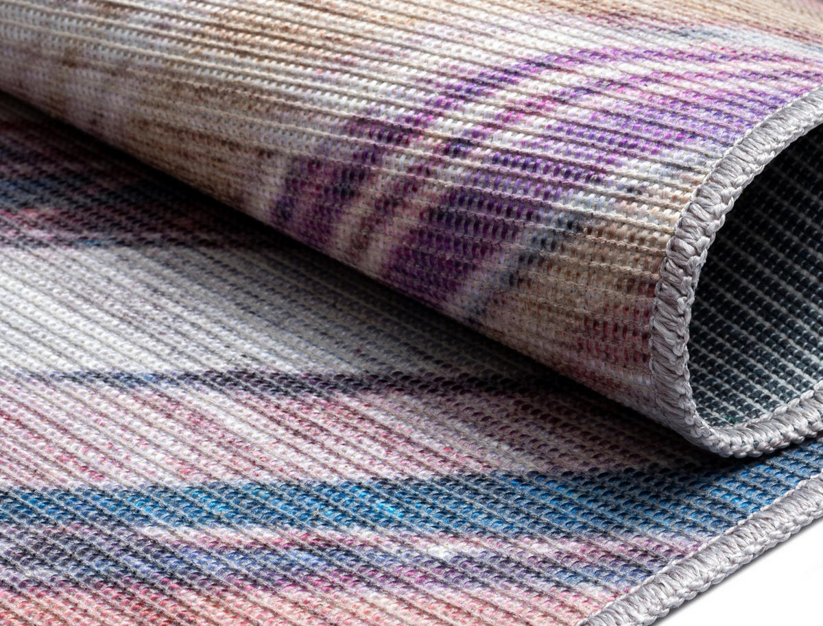 TEPPICH Mauri Bordeaux,Petrol,Mauve 160/230 cm - Bordeaux, Textil (160/230cm) - My-Rug