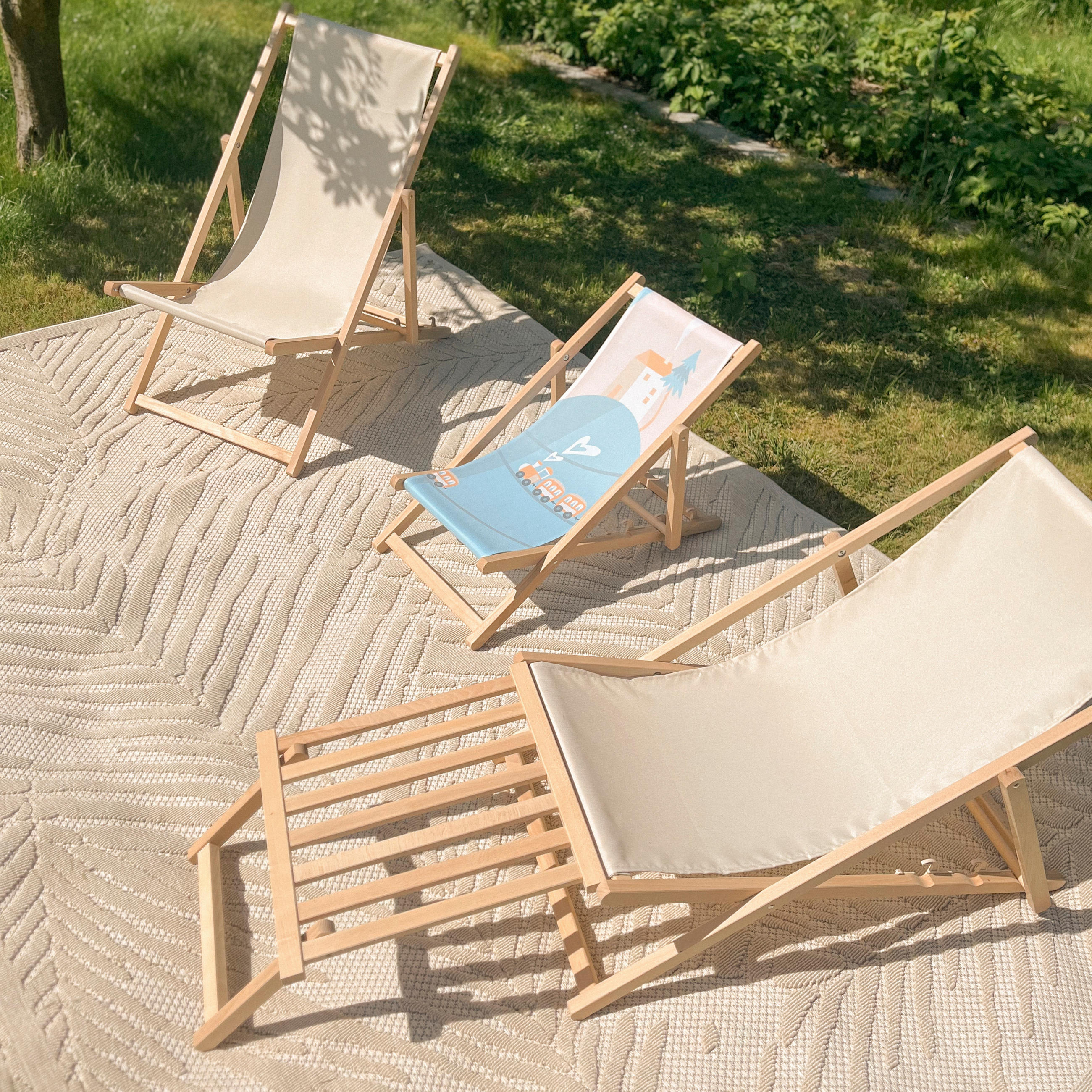 TEPPICH Beige In-Outdoor - Kurzflor Rechteckig, Motiv Pflanzen, Blätter, Blumen - 140 x 200 cm - Ecru/Creme, Textil (140/200cm) - Mazovia