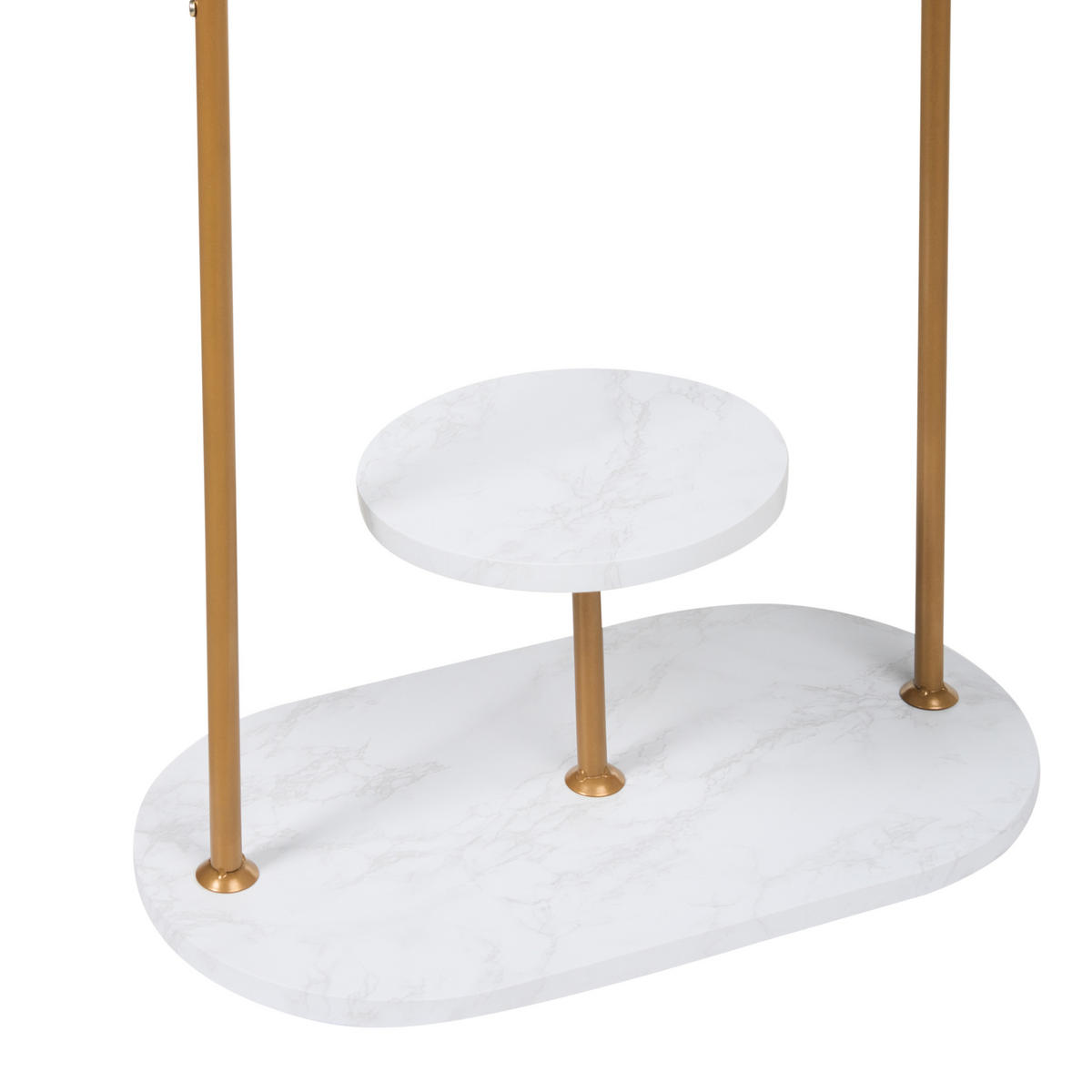 VĚŠÁK NA OBLEČENÍ Zlatý Hardin - zlatá, kov (60/174/33cm) - Beliani