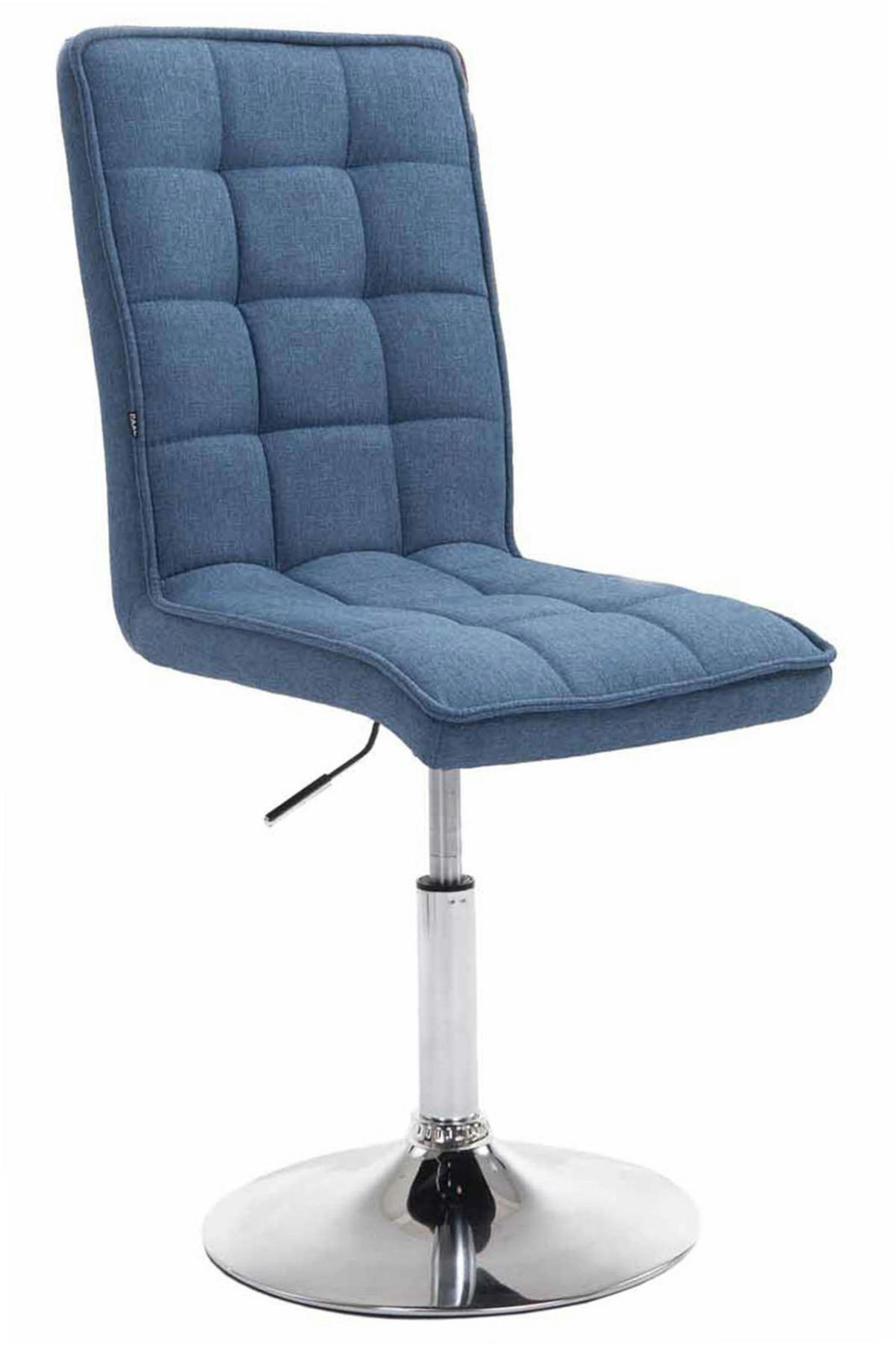 ESSZIMMERSTUHL 2er Set Stoff blau - Chromfarben/Blau, Textil/Metall (43/90/56cm) - CLP