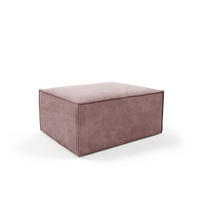 POUF Orto Rosa, Hocker - Rosa, Holzwerkstoff (100/42/82cm) - Bettso
