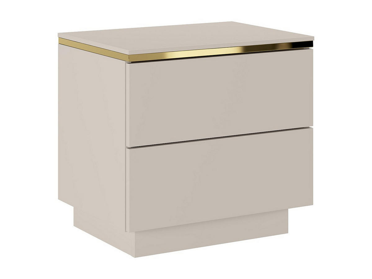 NACHTTISCH - 50 cm x 36.8 cm - Holz, Platte - Beige - VUKIA - Beige, Holz (50/50/36.8cm) - Vente-Unique