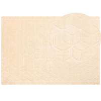 SHAGGY-KUNSTFELLTEPPICH Thatta 230/160 cm - Beige, Kunststoff (160/230cm) - Beliani