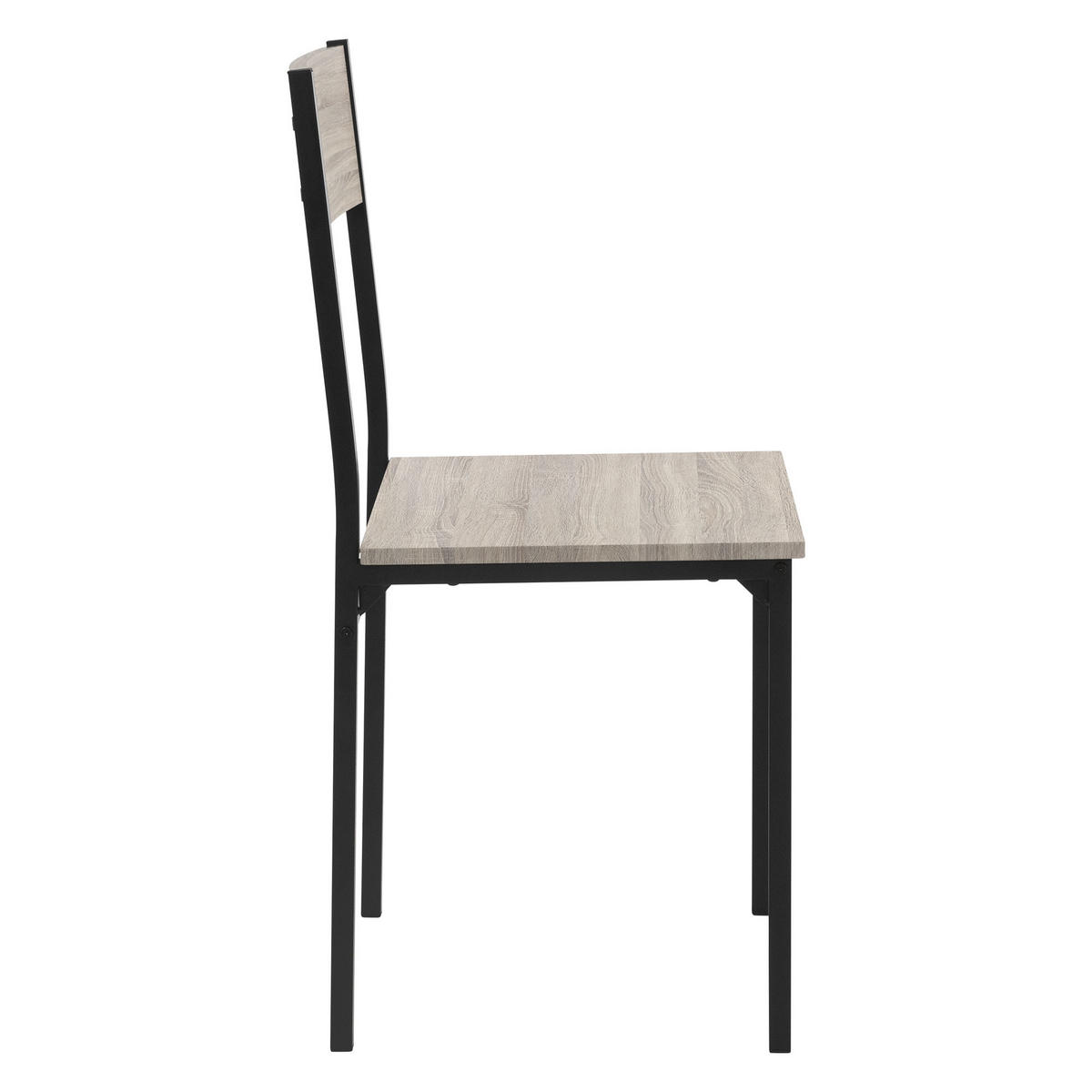 ESSTISCH Set 4-teilig - Graubraun, Holzwerkstoff (70/86.5/110cm) - ML-DESIGN