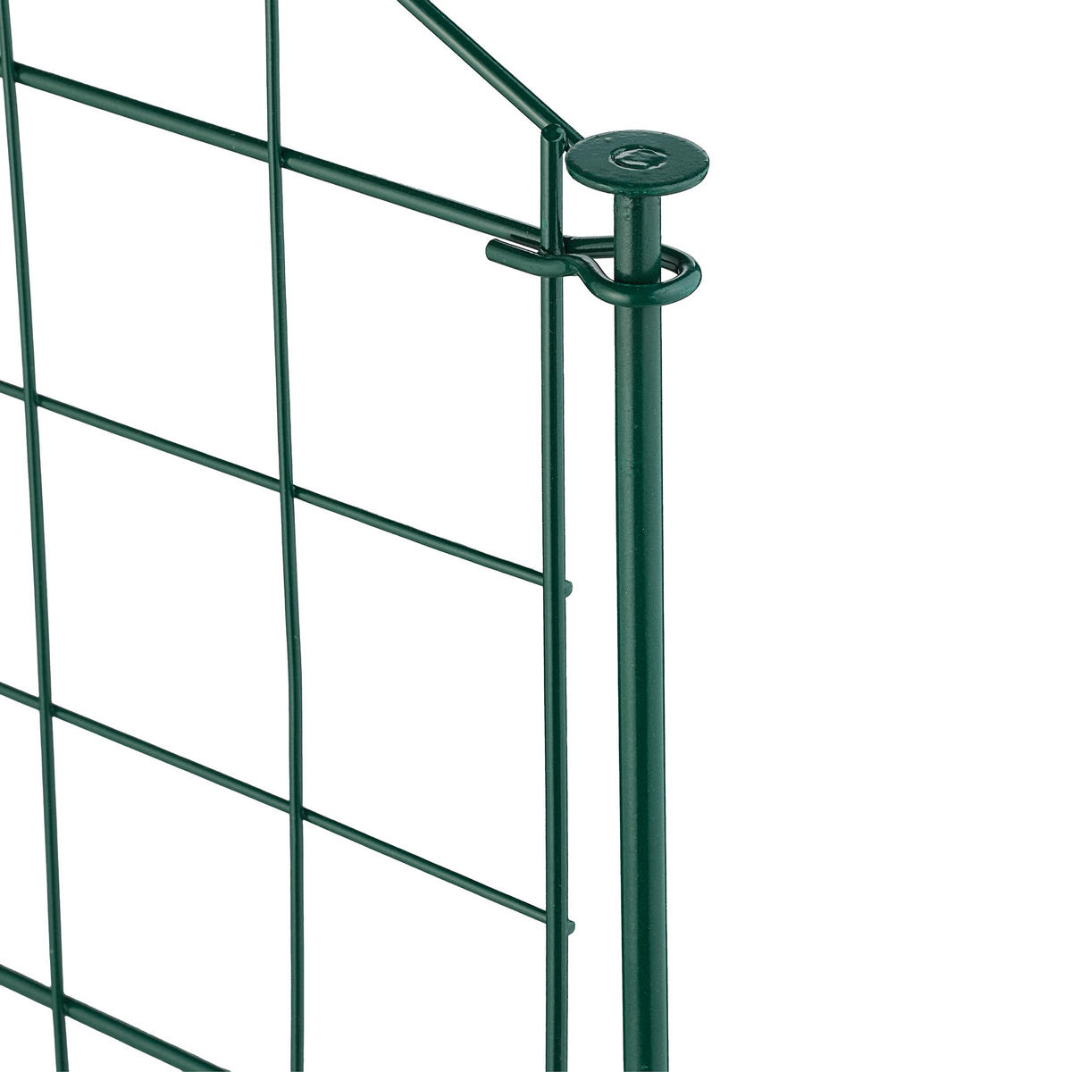 TEICHZAUN-SET - Dunkelgrün, Metall (375/79cm) - Relaxdays