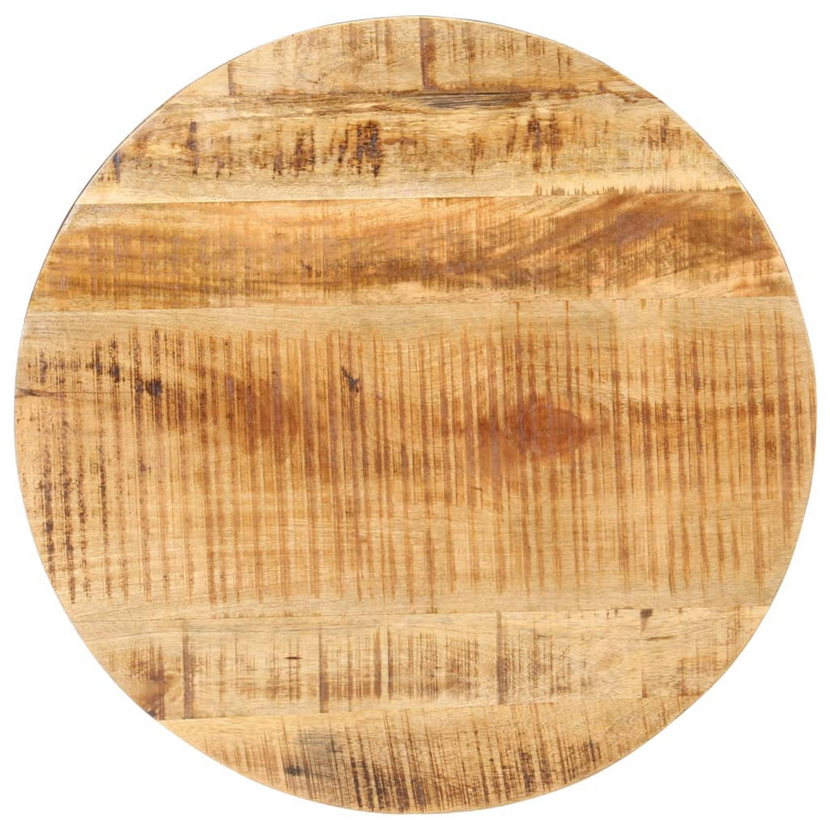 COUCHTISCH Ø68x43 cm Raues Mangoholz - Braun, Holz (68/68/43cm) - furnicato