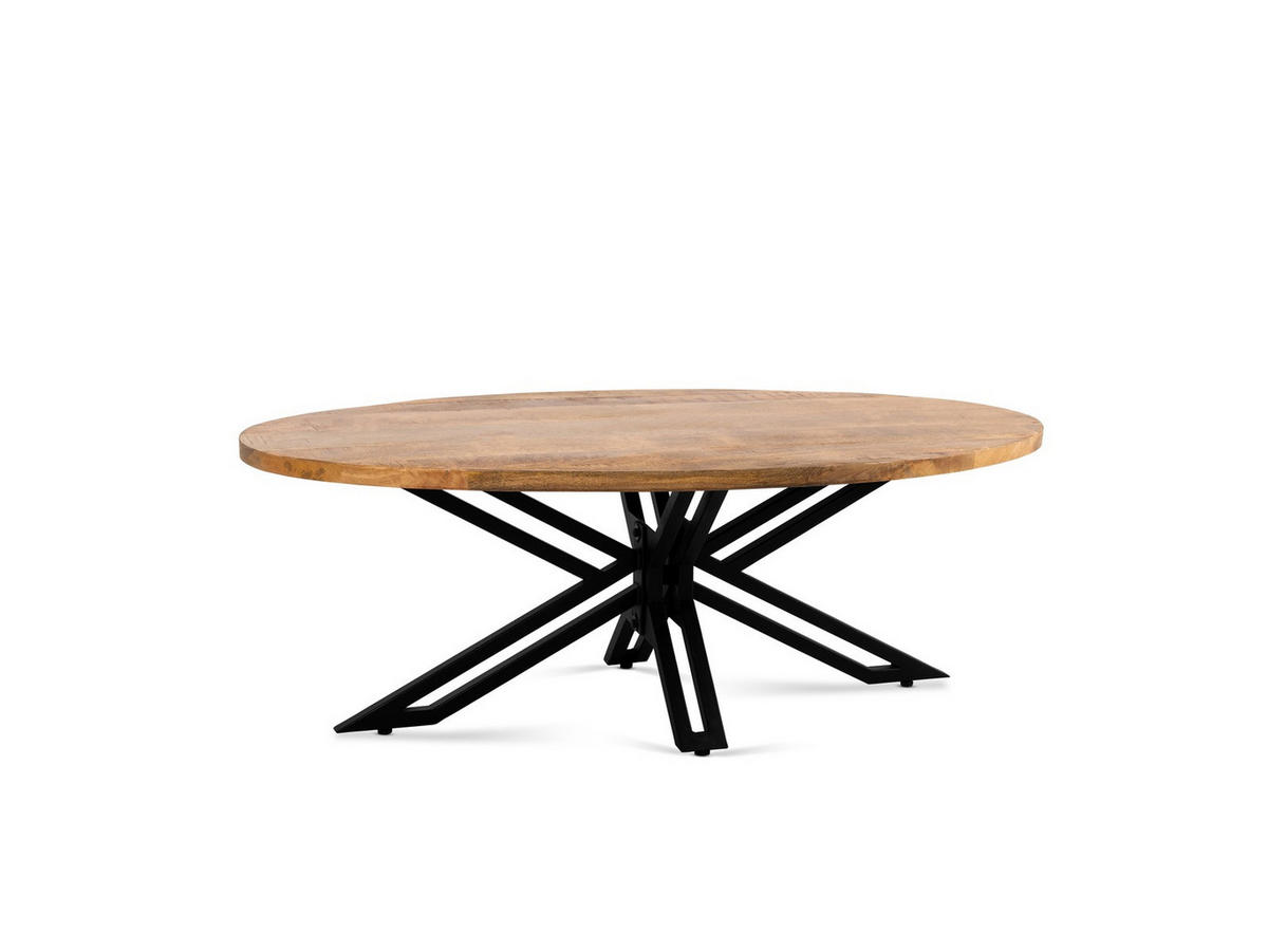 COUCHTISCH Yana Mangoholz 130 cm / 70 cm Natur - Naturfarben, Holz (70/130/45cm)