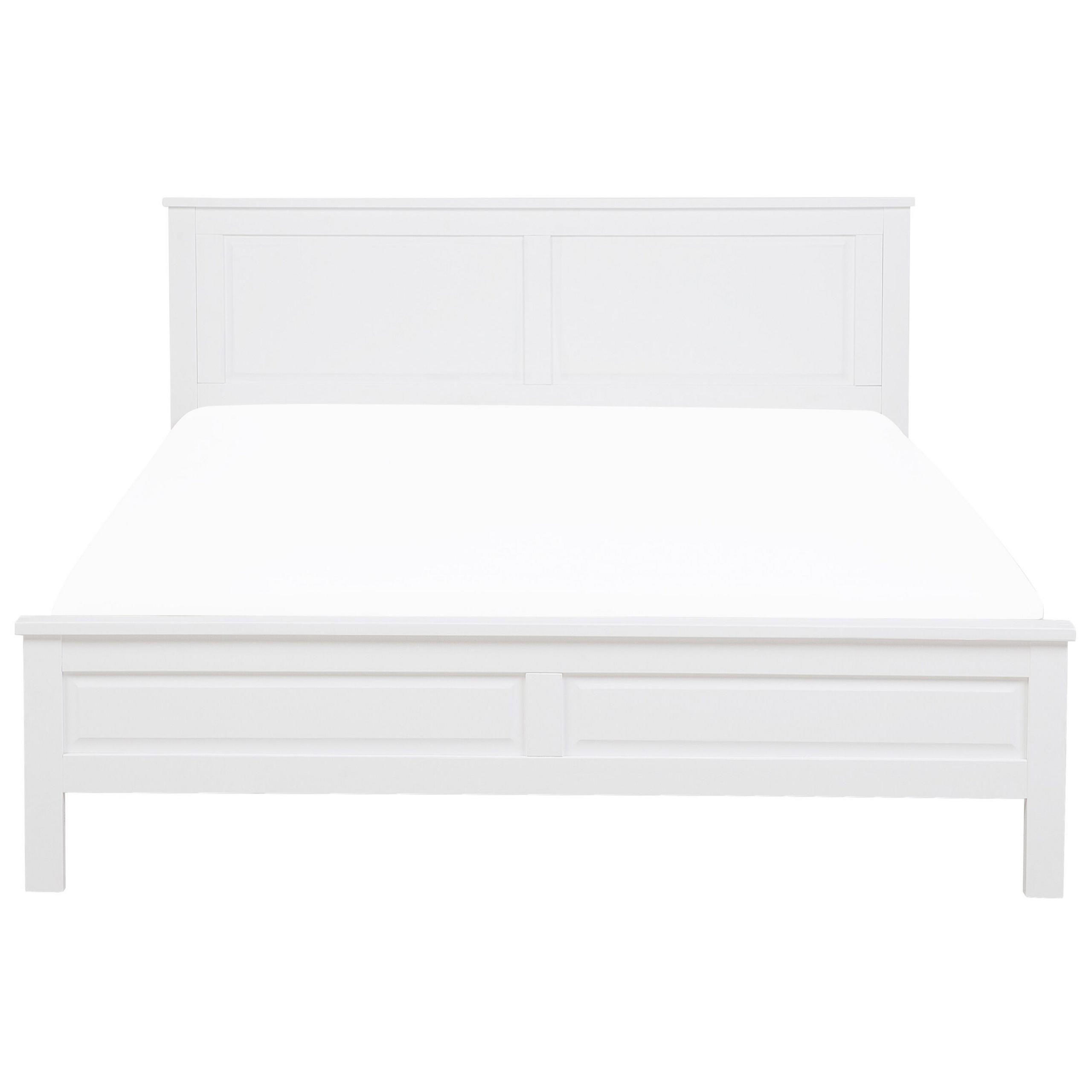 HOLZBETT 180/200cm Weiß Olivet - Weiß, Holz (180/200cm) - Beliani