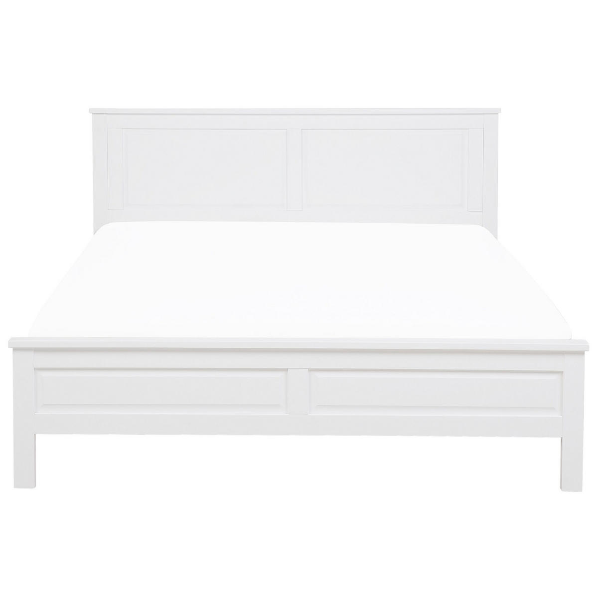 HOLZBETT 180/200cm Weiß Olivet - Weiß, Holz (180/200cm) - Beliani