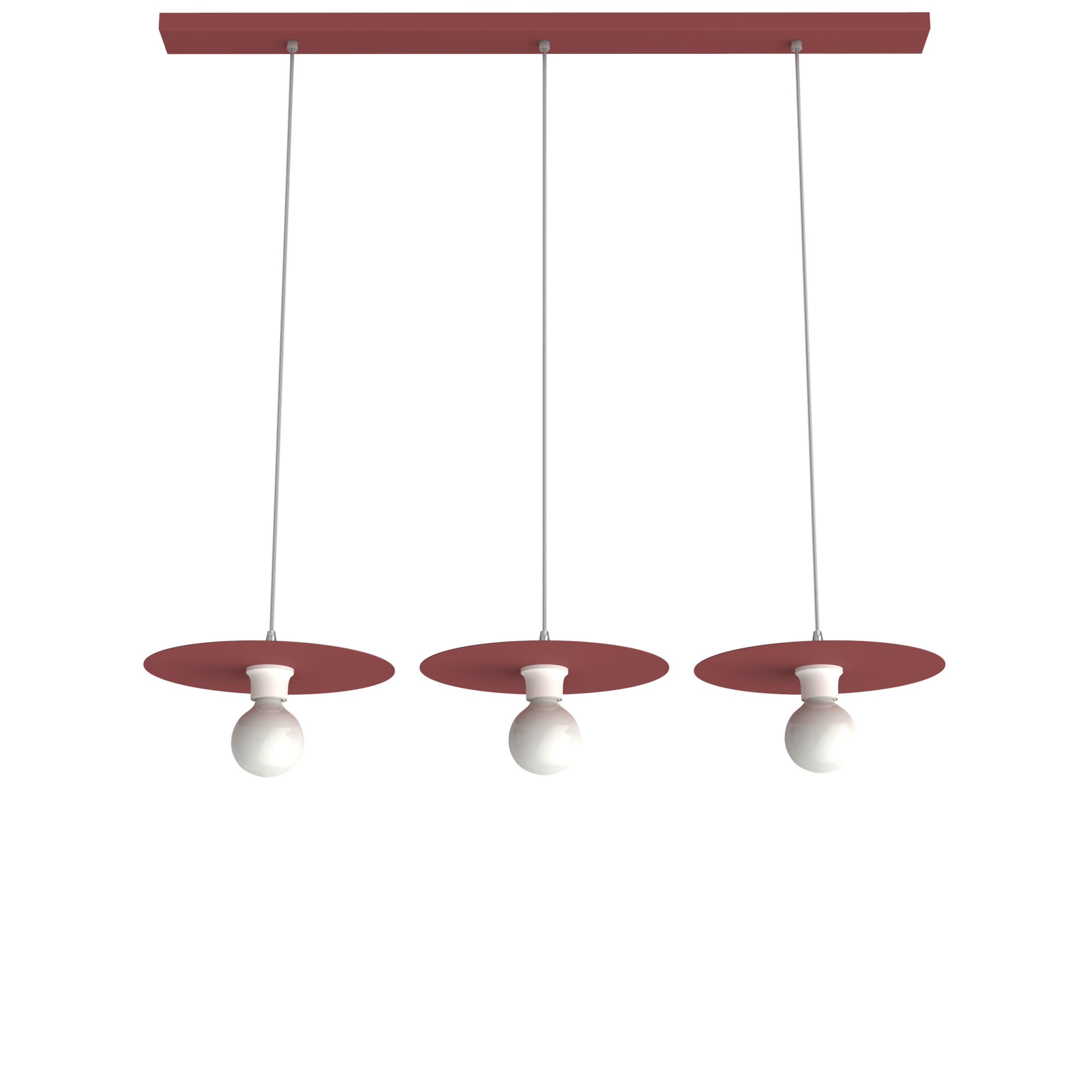Lumicom Hängeleuchte Rot 30x7x30 cm