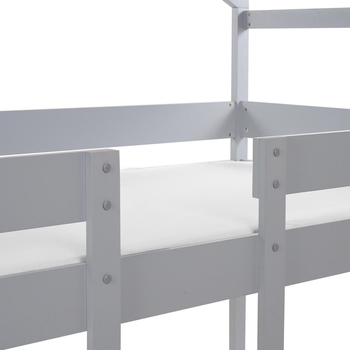HOCHBETT 90x200 cm Grau Labatut - Grau, Holz (90/200cm) - Beliani