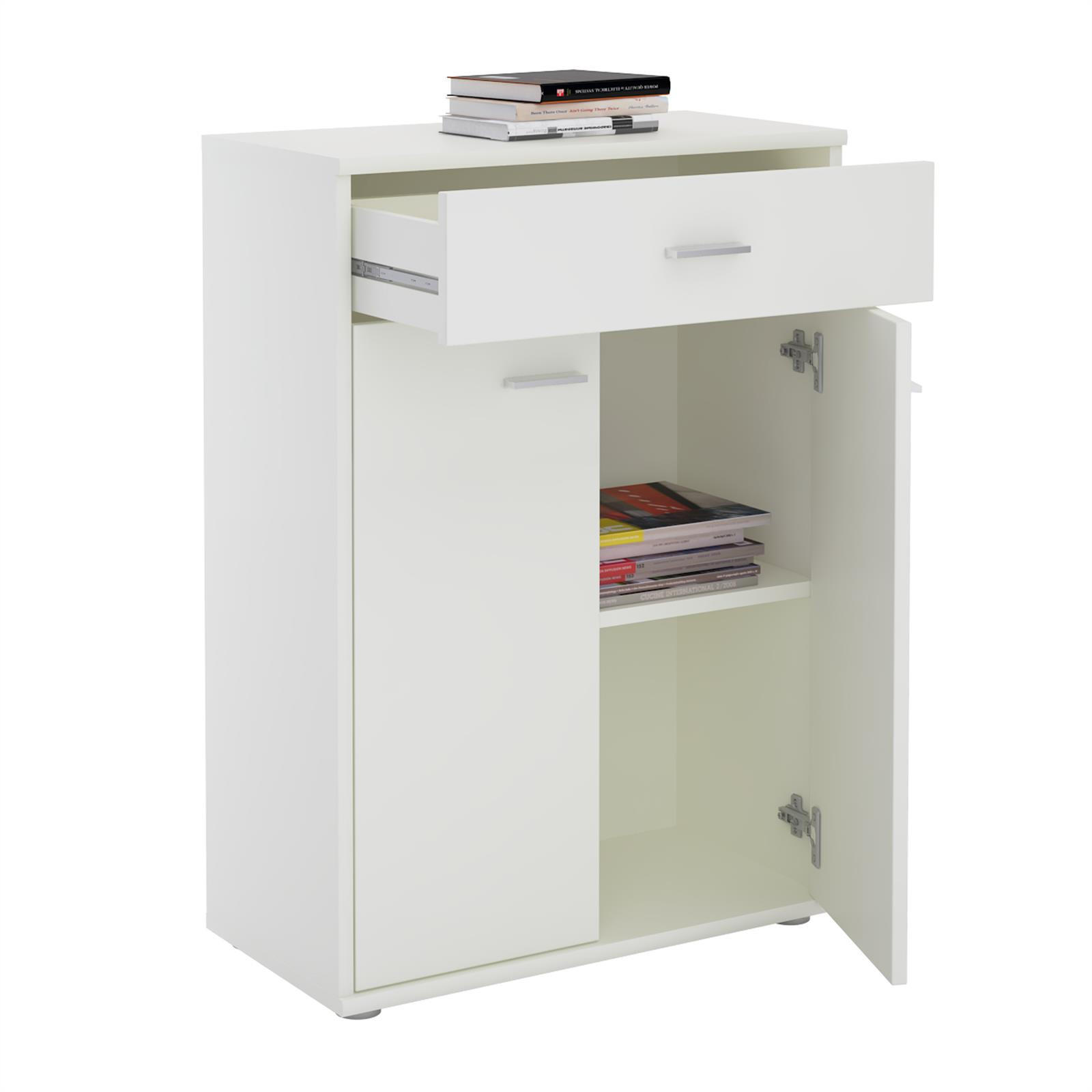 KOMMODE TOMMY - Weiß, Holzwerkstoff (60/84/30cm) - CARO-Möbel