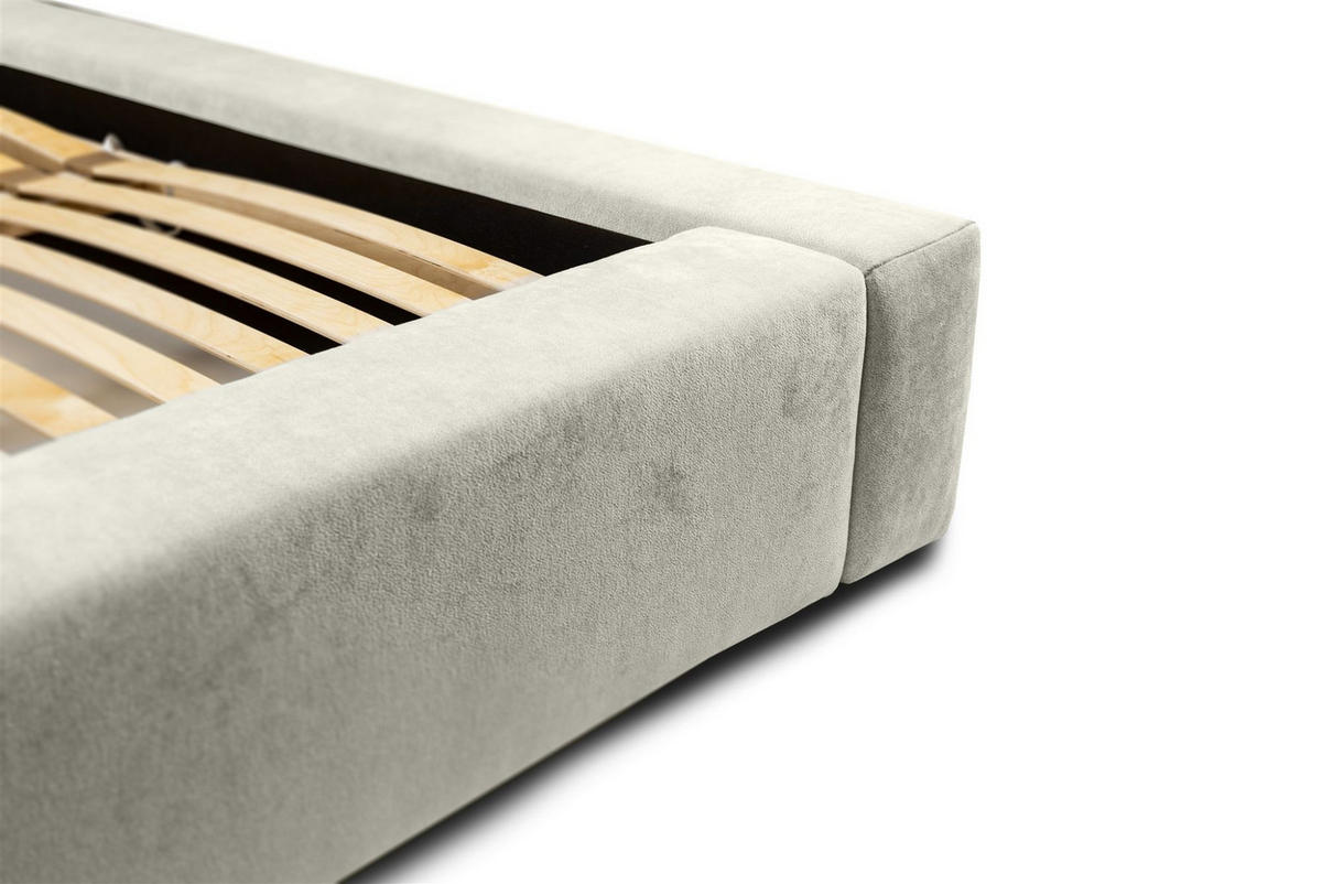 POLSTERBETT Grove In Ditra Komplettset - Creme, Holzwerkstoff/Textil (140/200cm) - Fun Möbel