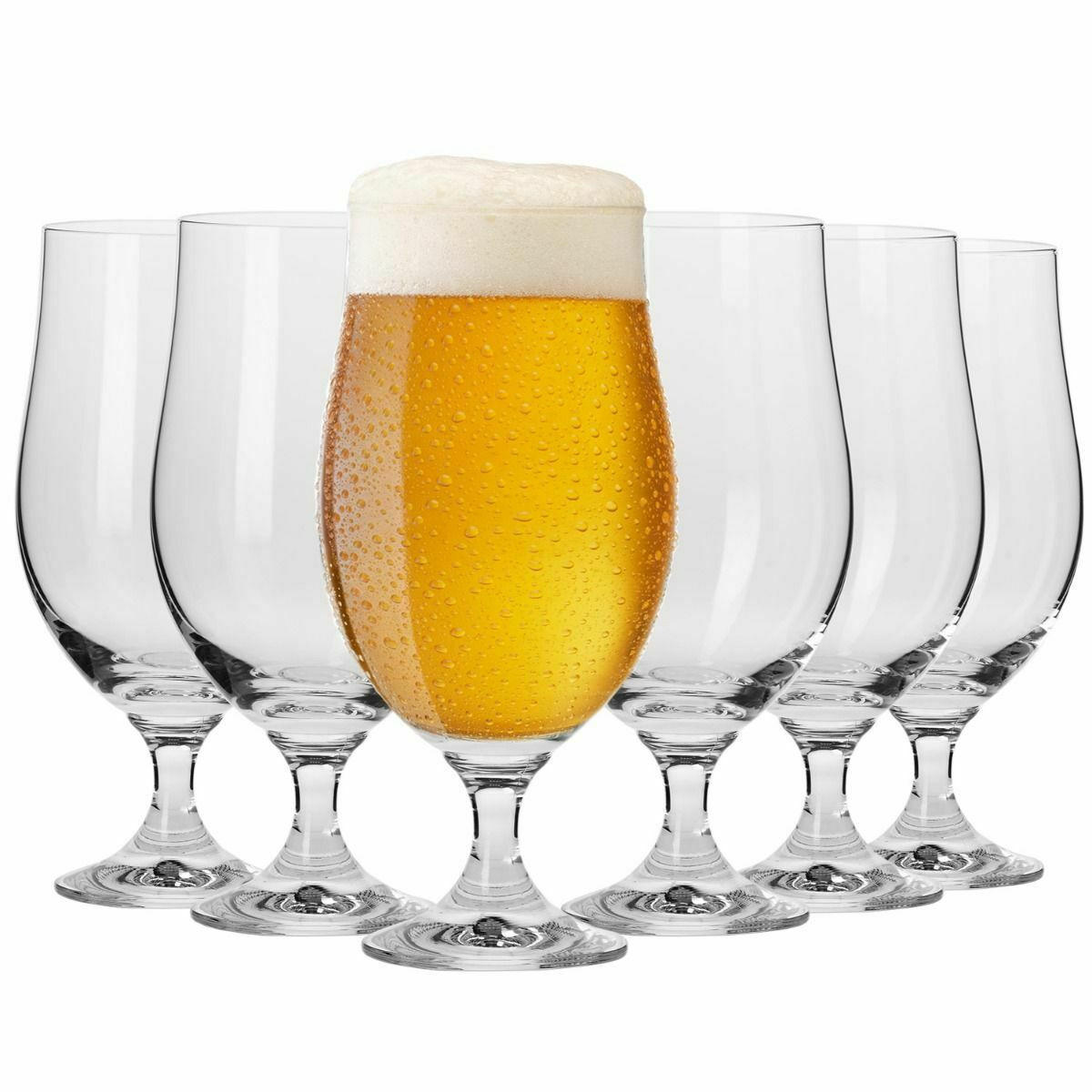 BIERGLÄSER, 6er-Set, 500 ml - Transparent, Glas (0.5L) - Krosno Glass