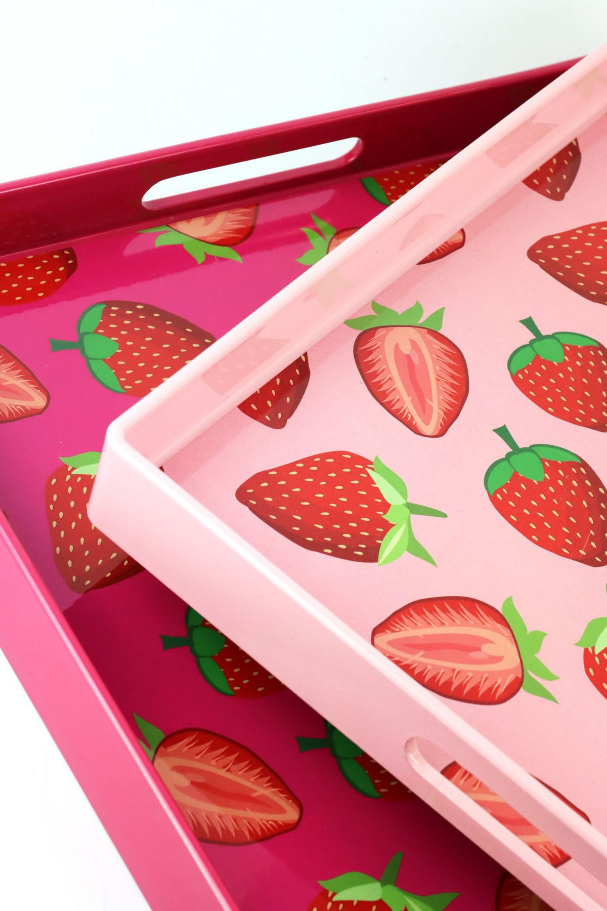 TABLETTS Strawberry pink 2er-Set - Rosa, Kunststoff (4cm) - FURNARO