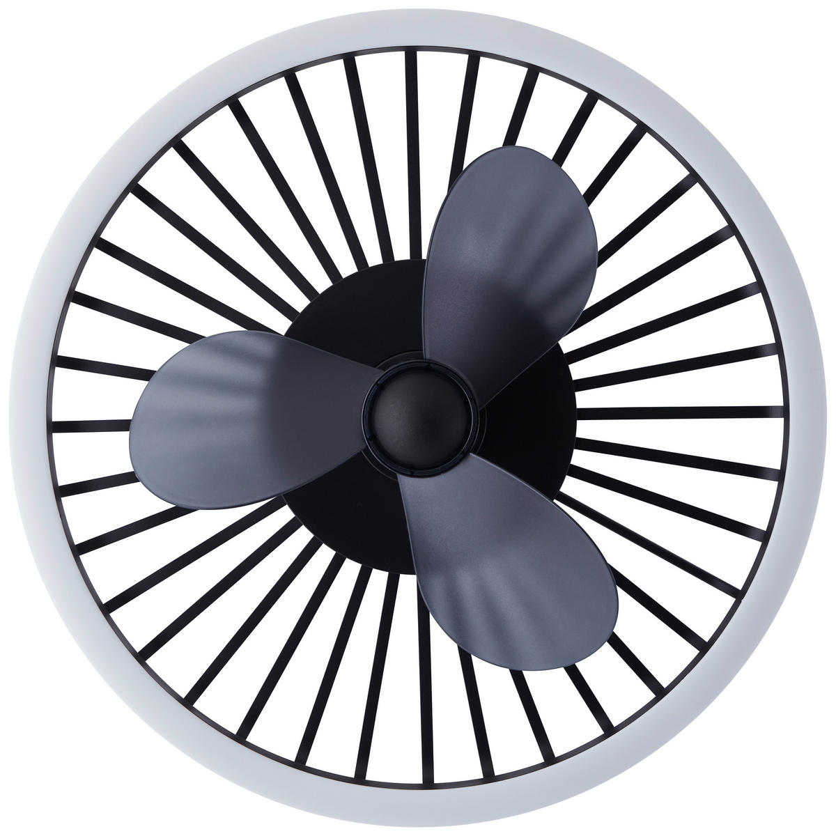 LED DECKENLEUCHTE Capo Schwarz 48/48/17 cm - Schwarz, Metall (48/48/17cm) - Brilliant