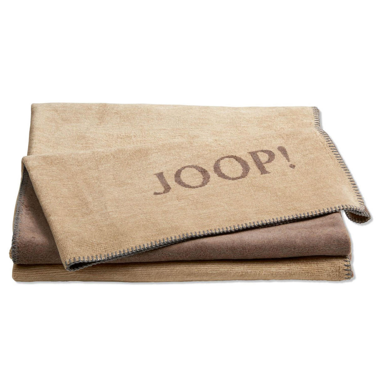 WOHNDECKE Melange-Doubleface - Braun, Textil (150/200cm) - Joop!