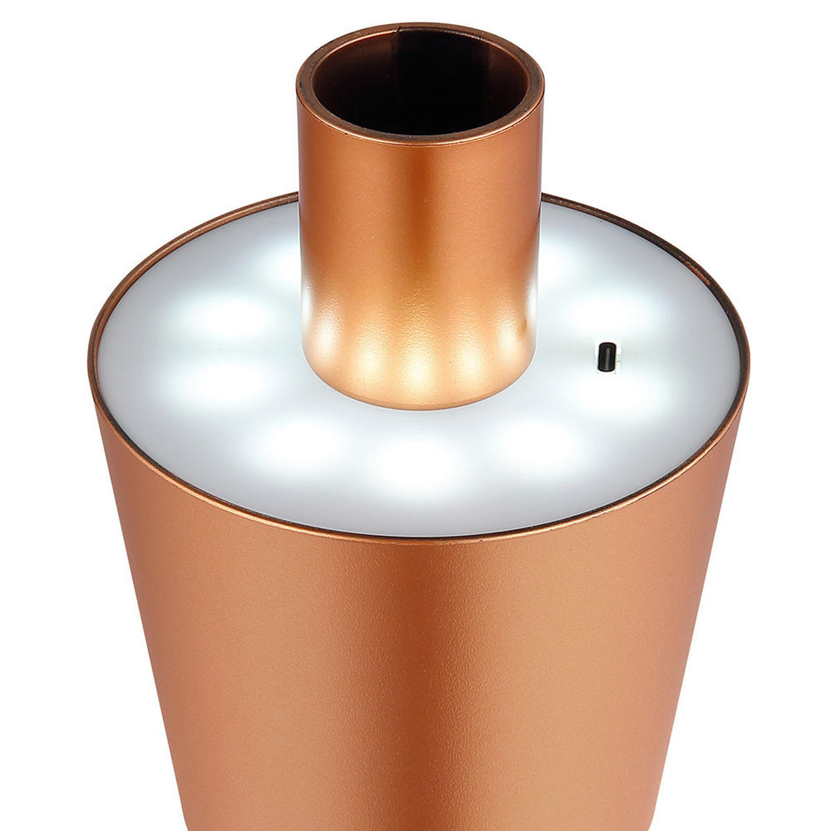 LED TISCHLEUCHTE Flaschenlampe Gold - Goldfarben, Kunststoff (10.5/10.5/14cm) - Globo Lighting