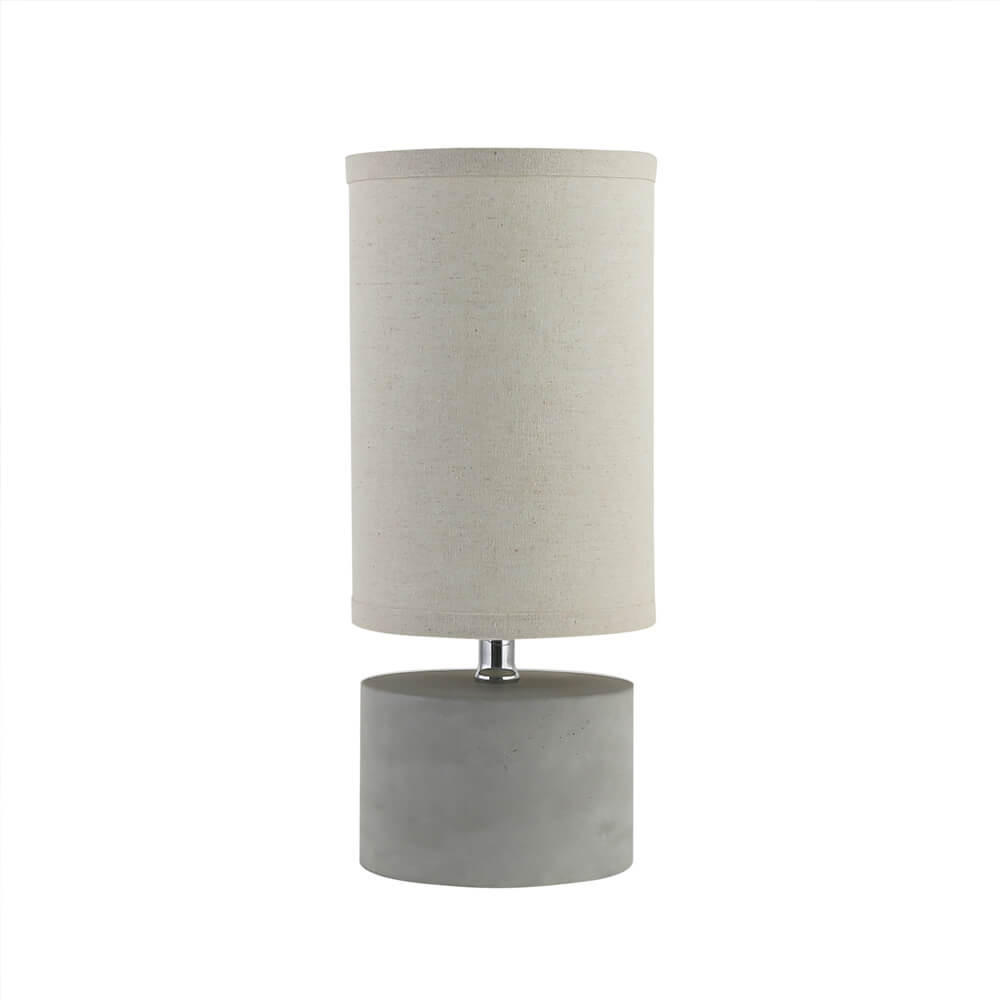 TISCHLAMPE ELA - Grau, Kleine Tischlampe - Grau, Holz/Kunststoff (17/17/39cm) - Home Deluxe