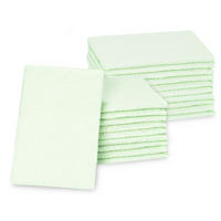 WASCHHANDSCHUH, 20er-Set, 16x22 cm, 70% Baumwolle, 30% Polyester, Grün - Grün, Textil (16/22cm) - Zollner
