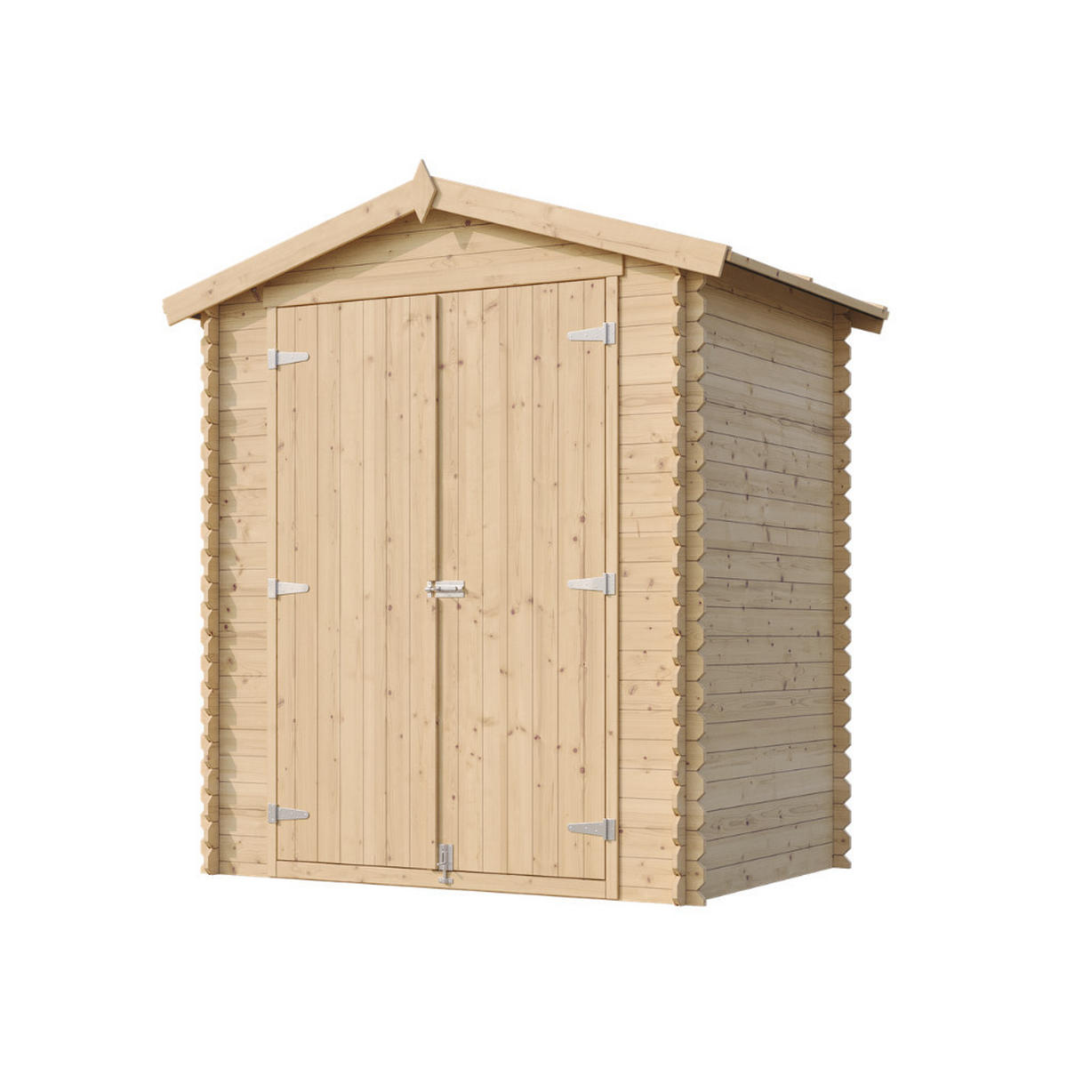 GARTENHAUS HOLZ M367C1 1,98 m² - Naturfarben, Holz (196/218/136cm) - Timbela