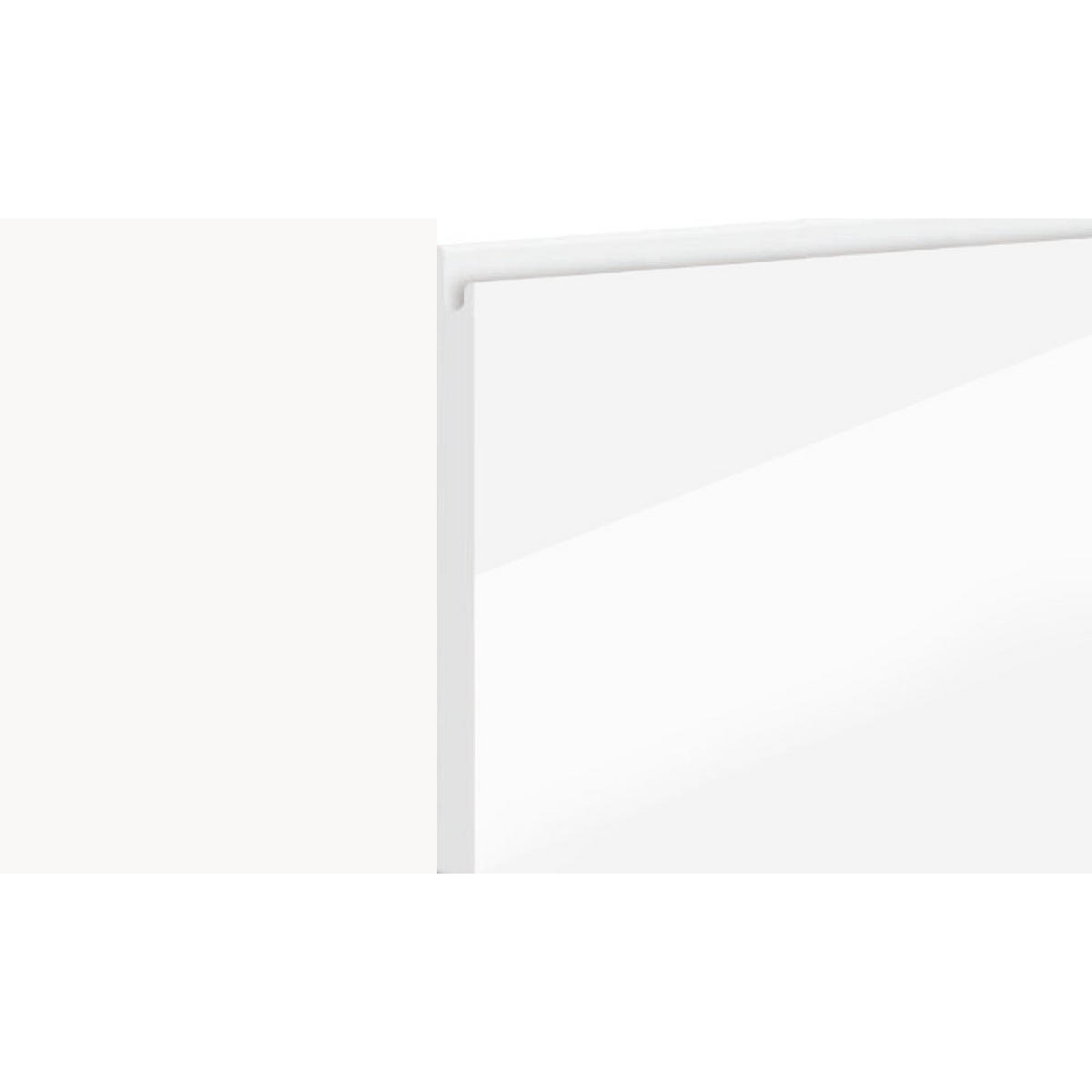 MIKROWELLENUMBAUSCHRANK Avellino W2MK/60 weiß Acryl Hochglanz / Weiß 60 / 32,5 / 72cm - Weiß Hochglanz/Weiß, Holz/Holzwerkstoff (60/72/32.5cm) - Feldmann-Wohnen