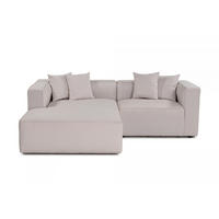 ECKSOFA breites XL-Design - Schwarz/Grau, Holz/Kunststoff (230/180cm) - myHomelando