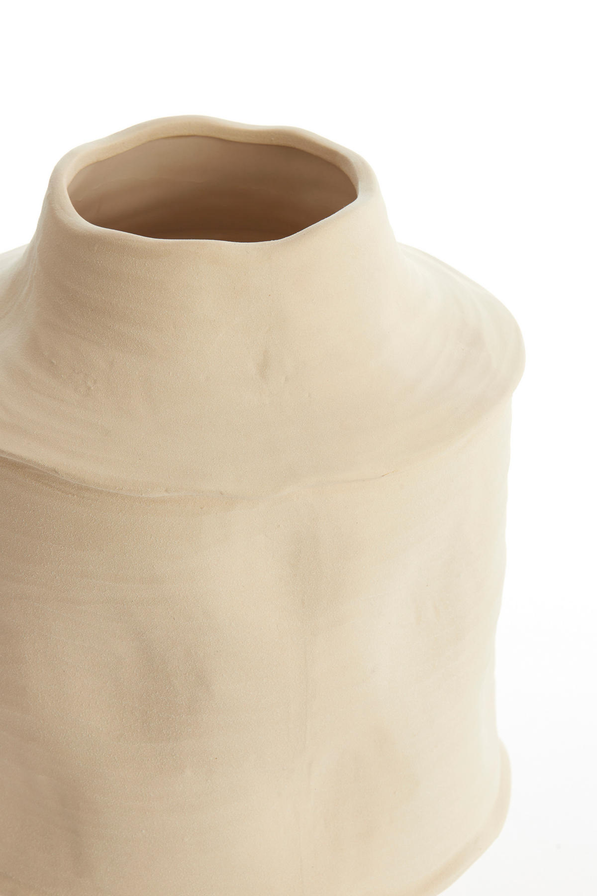 VASE Corsico Weiß Ø25/38 cm - Weiß, Keramik (38cm) - Light & Living