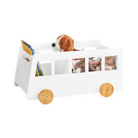 KINDERREGAL Weiß - Weiß, Holzwerkstoff (68/33/43cm) - SoBuy