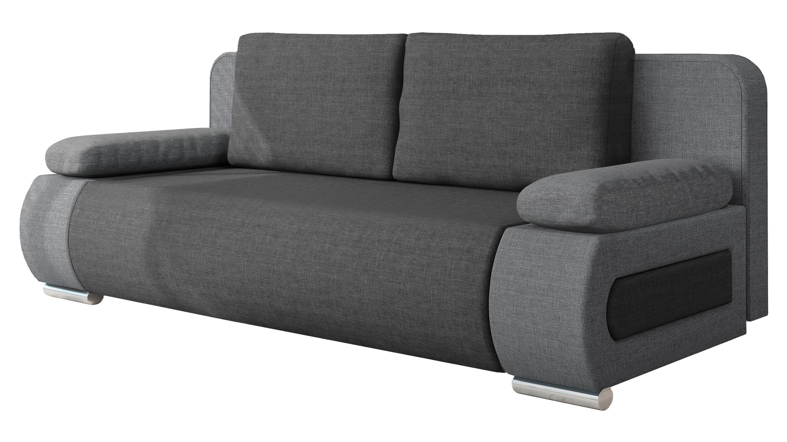SCHLAFSOFA Emma - Alufarben, Holz/Kunststoff (200/77/92cm) - MIRJAN24