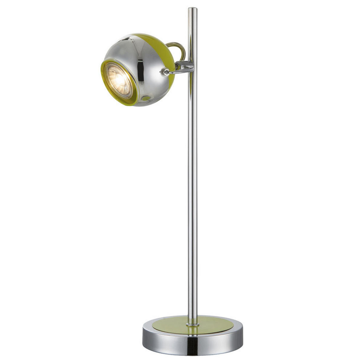 LED TISCHLEUCHTE Hulk Chrom Silber - Silberfarben, Metall (18.5/13/43cm) - Globo Lighting