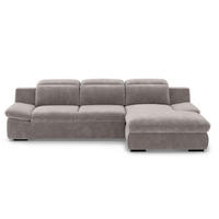 ECKSOFA mit Schlaffunktion und Bettkasten - Taupe, Kunststoff/Textil (168/276cm) - Cotta