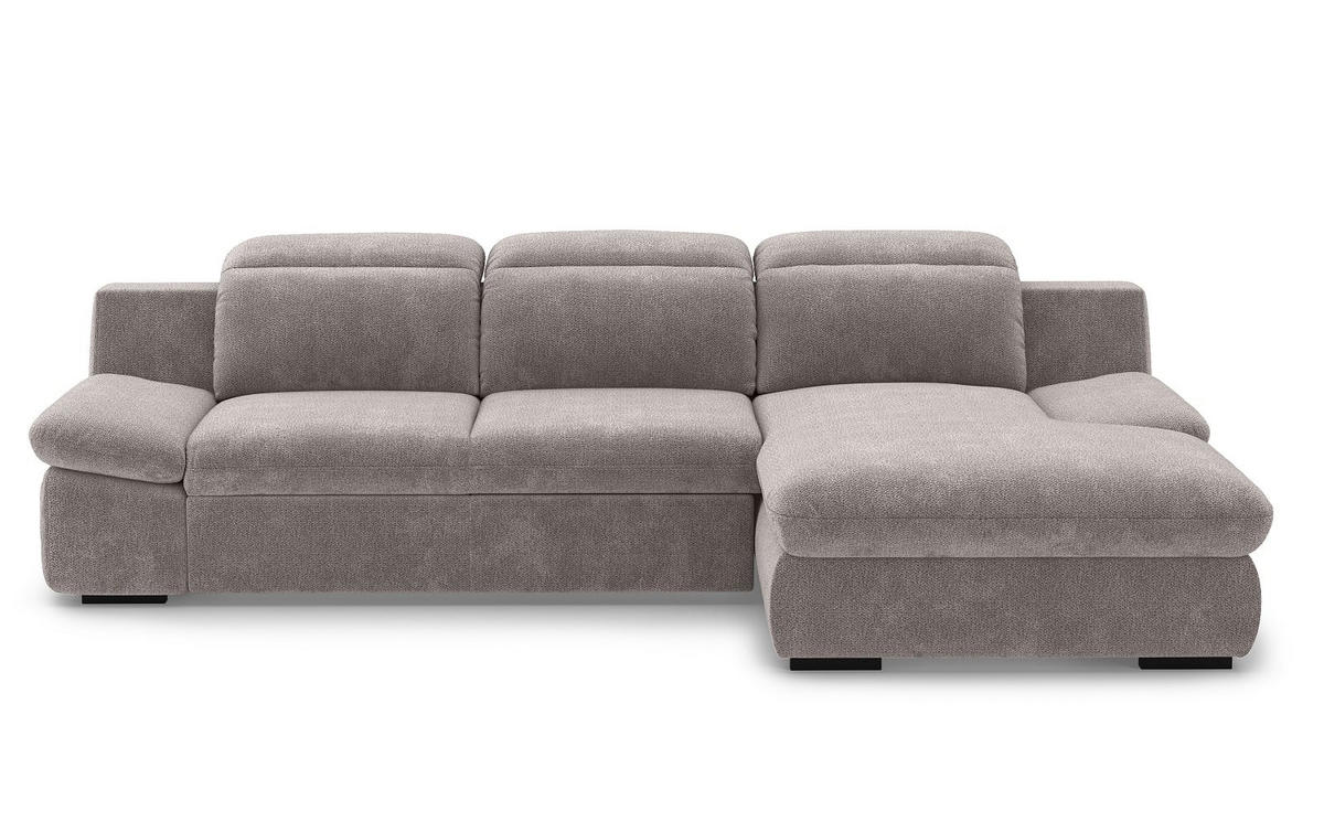 ECKSOFA mit Schlaffunktion und Bettkasten - Taupe, Kunststoff/Textil (168/276cm) - Cotta