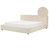 POLSTERBETT 180/200cm Beige Linards - Beige, Naturmaterialen/Textil (180/200cm) - Beliani