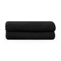 HANDTUCH 2er-Set, 2x Handtuch 50/100 cm, Schwarz - Schwarz, Textil (50/100cm) - Blumtal