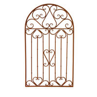WAND-DEKOR Genua Stahl Rostfarben 99x2x57cm - Rostfarben, Metall (2/99/57cm) - DELUKE