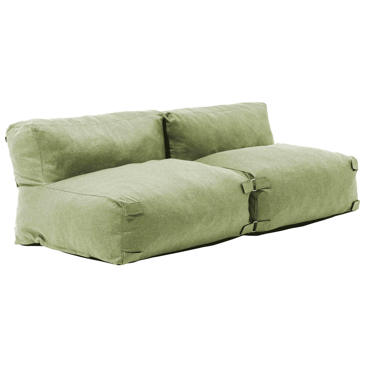 GARTENSOFA mit 2 Sitzplätzen, Kaktusgrünen - Grün, Textil - Oviala