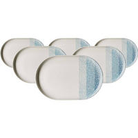 SERVIERPLATTEN Trio Blau 30 x 20 cm 6er Set - Blau, Keramik (20/2/30cm) - Ritzenhoff Breker