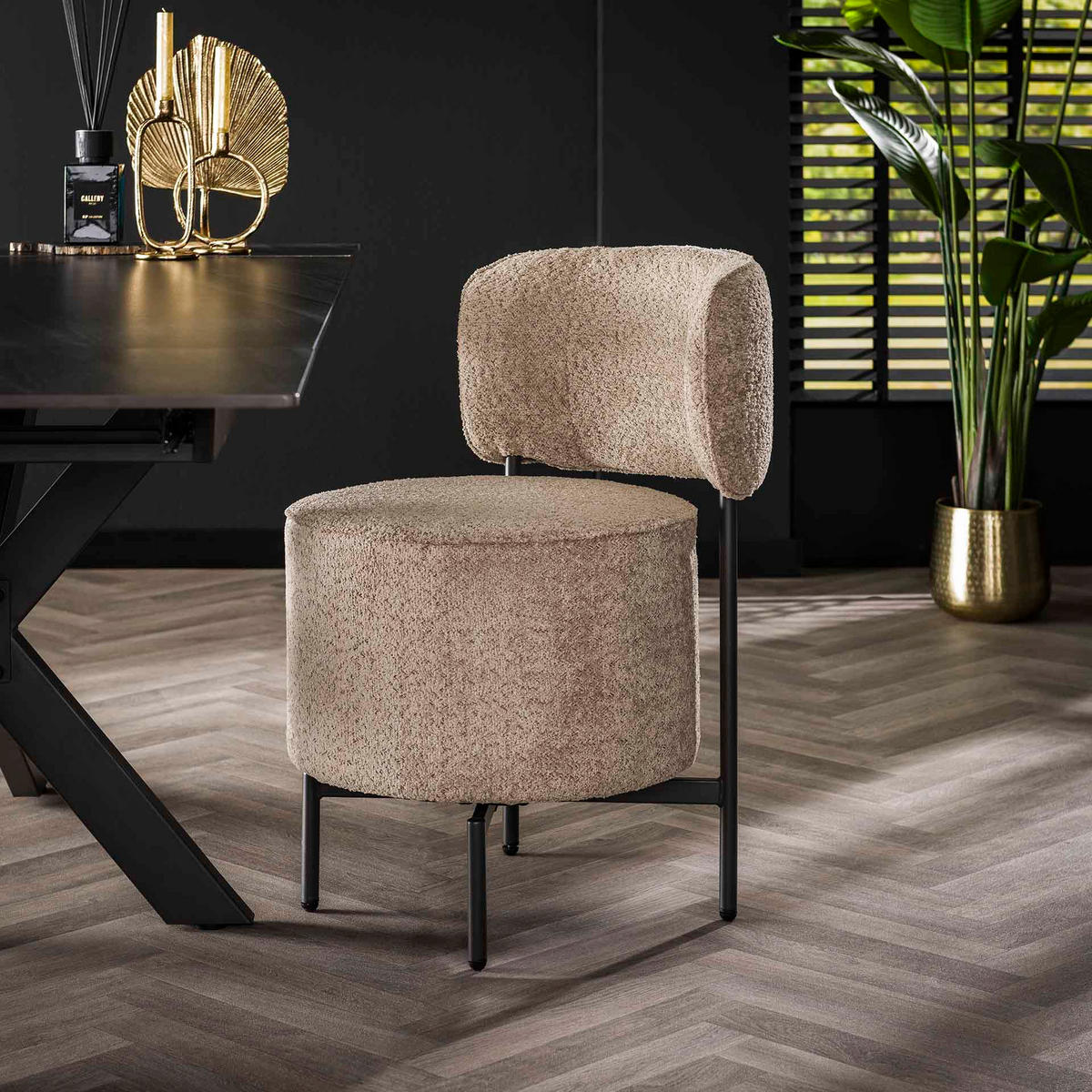 ESSZIMMERSTUHL Cocktail Beige 61/51/82 cm 2er-Set - Beige, Textil (51/82/61cm) - Hoyz Collection
